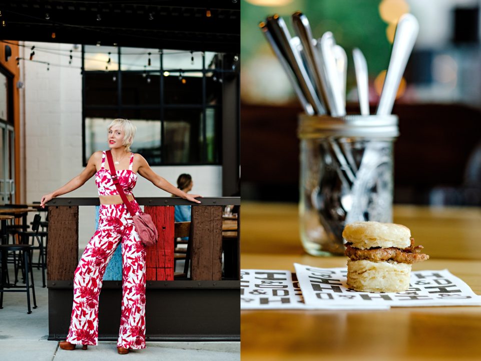 Holler And Dash, the New Brunch Spot in Atlanta // Red & White Floral Co-ord by Atlanta fashion blogger Chelissima